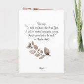 詩篇46:1神は私たちの皈依と力の聖書である カード (裏面)