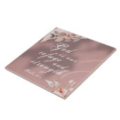 詩篇46:1神は私たちの皈依と力の聖書である タイル (側面)