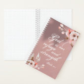 詩篇46:1神は私たちの皈依と力の聖書である ノートブック (内側)