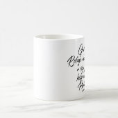 詩篇46:1神は私の皈依と力の固まりである コーヒーマグカップ (中央)