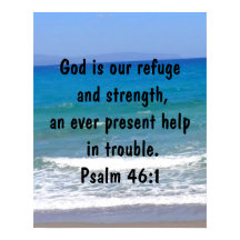 詩篇46:1聖書の聖句ビーチ