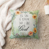 詩篇46:10まだ知っている クッション (ブランケット)