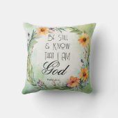 詩篇46:10まだ知っている クッション (裏面)