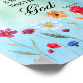 詩篇46:10まだ知っている ポスター (角)