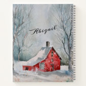 詩篇46:10まだ私は神の冬の雪であることを知っている ノートブック (裏面)