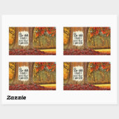 詩篇46:10まだ私は神の秋であることを知っている 長方形シール (シート)