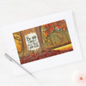 詩篇46:10まだ私は神の秋であることを知っている 長方形シール (封筒)