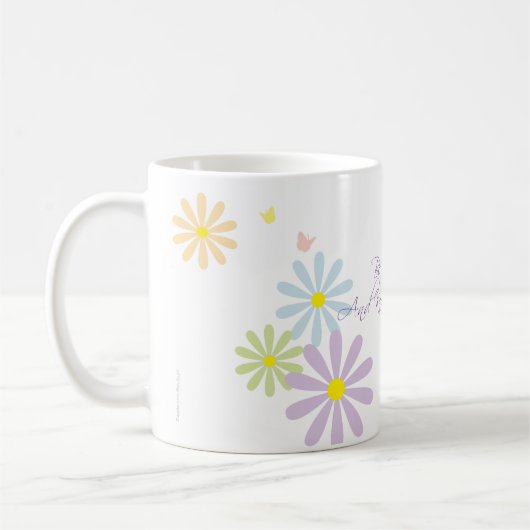 詩篇46:10まだ私は神クリスチャンのマグカップであることを知っている コーヒーマグカップ (左)