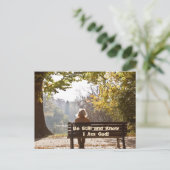 詩篇46:10まだ私は神ポストカードであることを知っている ポストカード (スタンド正面)