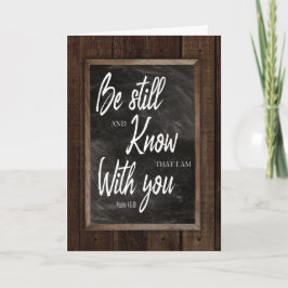 詩篇46:10まだ聖書の聖句を知りなさい カード