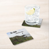 詩篇46:10まだ聖書の聖句を知りなさい スクエアペーパーコースター (インサイチュ)