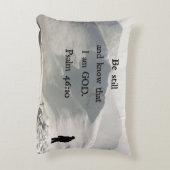 詩篇46:10わたしがまだ神であることを知りなさい。 アクセントクッション (裏面(縦))