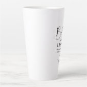 詩篇46:10わたしがまだ神であることを知りなさい カフェラテマグ (正面)