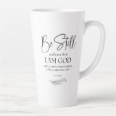 詩篇46:10わたしがまだ神であることを知りなさい カフェラテマグ (右)