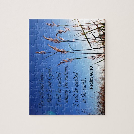 詩篇46:10わたしがまだ神であることを知りなさい ジグソーパズル (縦)