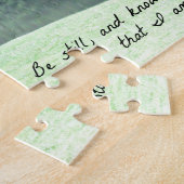 詩篇46:10わたしがまだ神であることを知りなさい。 ジグソーパズル (側面)