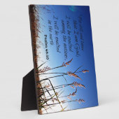 詩篇46:10わたしがまだ神であることを知りなさい フォトプラーク (側面)