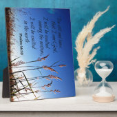 詩篇46:10わたしがまだ神であることを知りなさい フォトプラーク (側面)