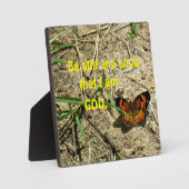 詩篇46:10わたしがまだ神であることを知りなさい。 フォトプラーク (正面)