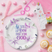 詩篇46:10わたしがまだ神であることを知りなさい ペーパープレート (パーティー)