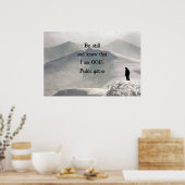 詩篇46:10わたしがまだ神であることを知りなさい。 ポスター (キッチン)