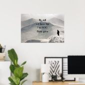 詩篇46:10わたしがまだ神であることを知りなさい。 ポスター (ホームオフィス)