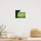 詩篇46:10わたしがまだ神であることを知りなさい。 ポスター (キッチン)