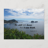 詩篇46:10わたしがまだ神であることを知りなさい ポストカード (正面)