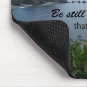 詩篇46:10わたしがまだ神であることを知りなさい マウスパッド (コーナー)