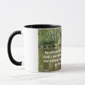 詩篇46:10わたしがまだ神であることを知りなさい マグカップ (左)