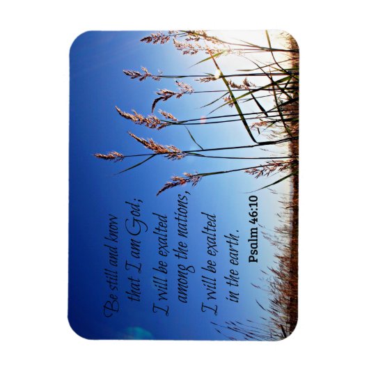 詩篇46:10わたしがまだ神であることを知りなさい マグネット (縦)