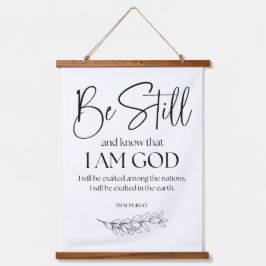 詩篇46:10わたしがまだ神であることを知りなさい 吊り下げ型タペストリー