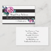 詩篇46:10わたしがまだ神であることを知りなさい 名刺 (正面/裏面)