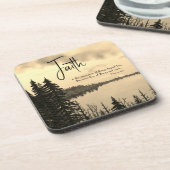 詩篇46:10わたしがまだ神の信仰であることを知りなさい コースター (左側)