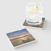 詩篇46:10わたしがまだ神の聖書であることを知りなさい ストーンコースター (横)