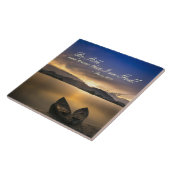 詩篇46:10わたしがまだ神の聖書であることを知りなさい タイル (側面)