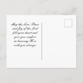 詩篇46:10わたしがまだ神の聖書であることを知りなさい ポストカード (裏面)