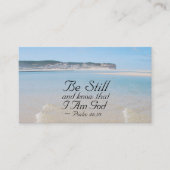 詩篇46:10わたしがまだ神の聖書であることを知りなさい 名刺 (正面)