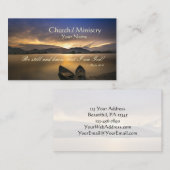 詩篇46:10わたしがまだ神の聖書であることを知りなさい 名刺 (正面/裏面)