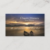 詩篇46:10わたしがまだ神の聖書であることを知りなさい 名刺 (正面)