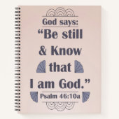 詩篇46:10を知り続ける ノートブック (正面)