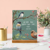 詩篇46:10キリスト教聖書聖句像 アクリルサイン (ウェディング)