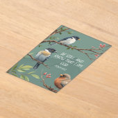 詩篇46:10キリスト教聖書聖句像 アクリル招待状 (レイダウン)