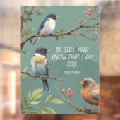 詩篇46:10キリスト教聖書聖句像 ウィンドウサイン (シート2)