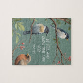 詩篇46:10キリスト教聖書聖句像 ジグソーパズル (横)