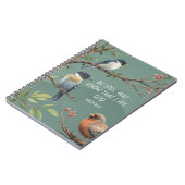 詩篇46:10キリスト教聖書聖句像 ノートブック (左側)