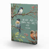 詩篇46:10キリスト教聖書聖句像 フォトブロック (右)