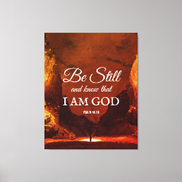詩篇46:10クリスチャンを知っている キャンバスプリント