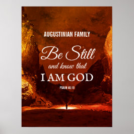 詩篇46:10クリスチャンを知っている ポスター