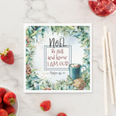 詩篇46:10私が神のクリスマスであることを知っている スタンダードランチョンナプキン (インサイチュ)